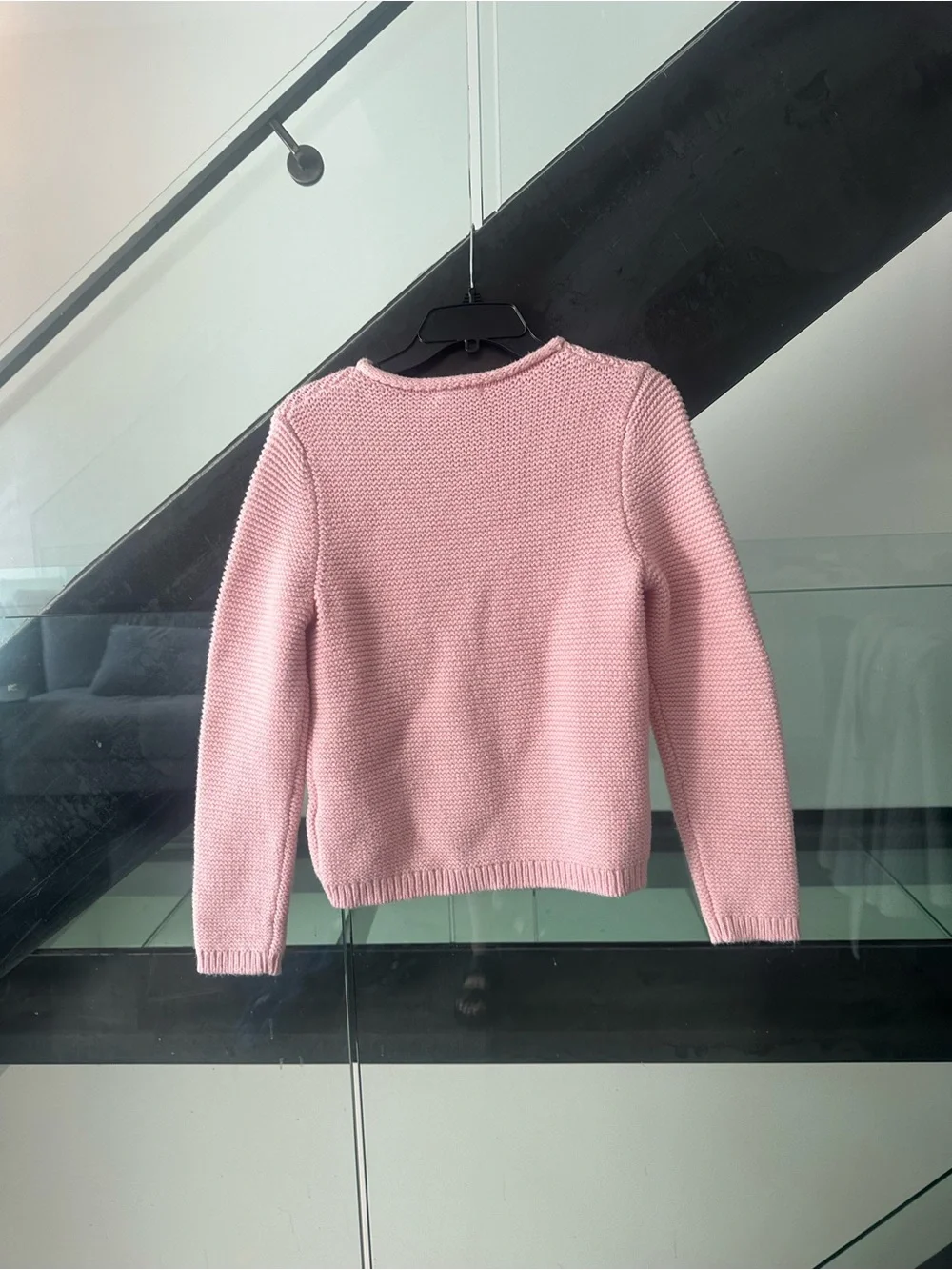 Vineyard Vines Light Pink Crewneck Sweater with Whale Stitch
